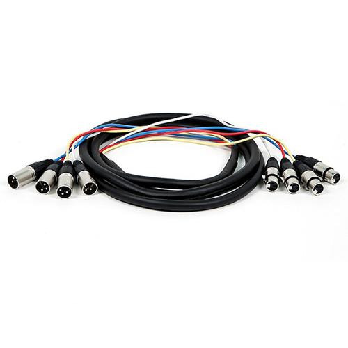 Monoprice  câble audio 3 m 4 x XLR (3-pin) Multicolore - 8765