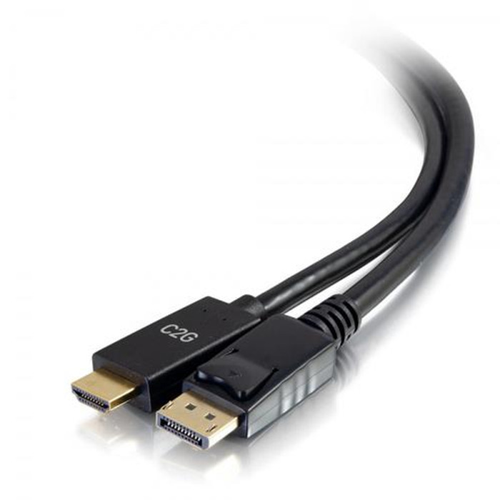 C2G  câble vidéo et adaptateur 3,048 m DisplayPort HDMI Noir - 54434