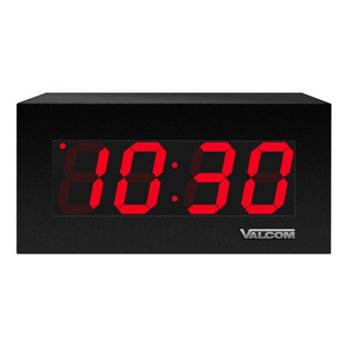 Valcom  Horloge murale et de table Horloge numérique Rectangle Noir - VIP-D425A