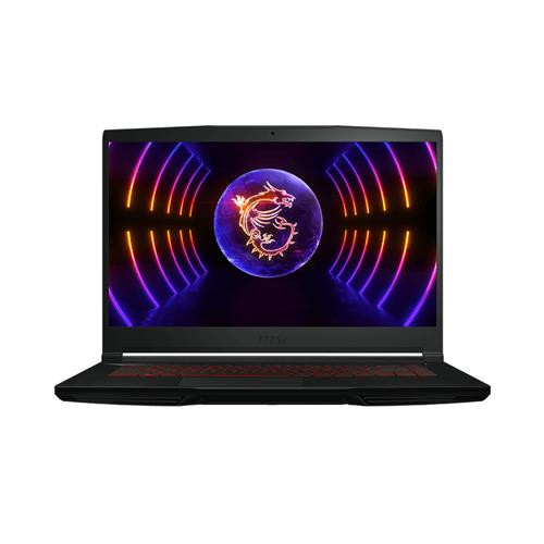 MSI Gaming Thin GF63 12VE-063CA Intel® Core™ i5 i5-12450H Ordinateur portable 39,6 cm (15.6") Full HD 16 Go DDR4-SDRAM 512 Go SSD NVIDIA GeForce RTX 4050 Wi-Fi 6 (802.11ax) Windows 11 Home Noir - THIN GF63 12VE-063CA