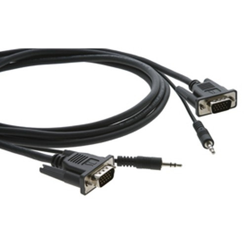 Kramer Electronics 15-pin HD + 3.5mm Audio Micro Cable 4,6 m VGA (D-Sub) + 3,5 mm Noir - C-MGMA/MGMA-15