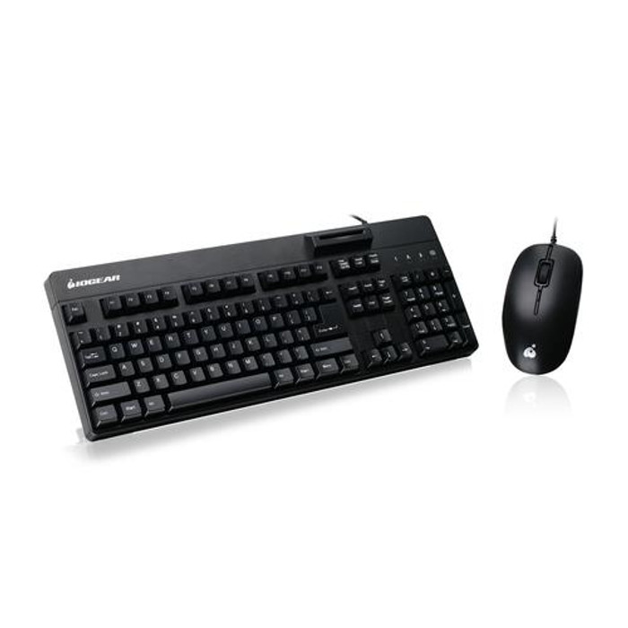 iogear  clavier Souris incluse Bureau USB QWERTY Anglais Noir - GKBSR202TAAKIT