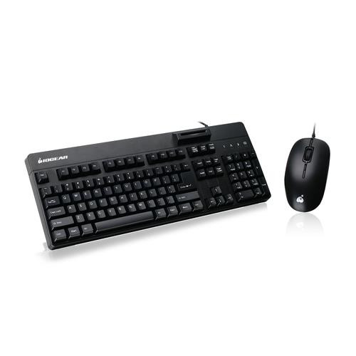 iogear  clavier Souris incluse Bureau USB QWERTY Anglais Noir - GKBSR202TAAKIT