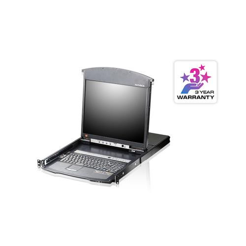 ATEN KL1508AiM commutateur écran, clavier et souris Grille de montage Noir - DCP2983