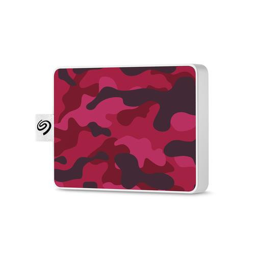Seagate  disque dur externe 500 Go 3.2 Gen 1 (3.1 Gen 1) Camouflage, Rouge - STJE500405