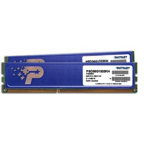 Patriot Memory 8GB DDR3 PC3-10600 Kit module de mémoire 8 Go 2 x 4 Go 1333 MHz - PSD38G1333KH