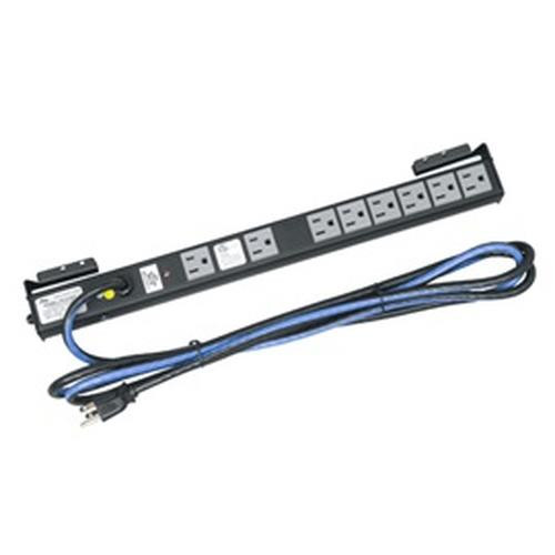 Accu-Tech  multiprise 0,25 m 8 sortie(s) CA Noir - PD-815SC-PBSH