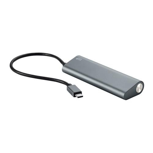 Monoprice  hub & concentrateur USB 3.2 Gen 1 (3.1 Gen 1) Type-C Noir, Gris - 14908
