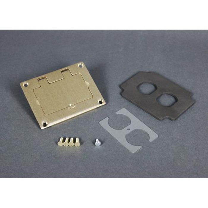 WIREMOLD  Plaque de commutation et obturateur Laiton - 828DPGFITC