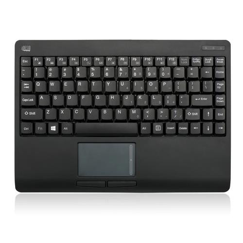 Adesso  clavier Universel RF sans fil QWERTY Anglais américain Noir - WKB-4110UB