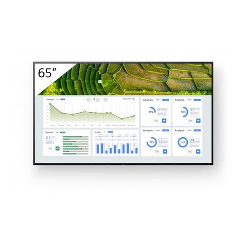 Sony  Écran d'affichage dynamique Écran plat de signalisation numérique 165,1 cm (65") LCD Wifi 440 cd/m² 4K Ultra HD Noir Android 24/7 - FW-65BZ30L
