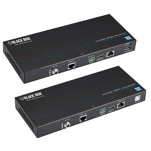 Black Box  extension audio/video Émetteur et récepteur AV Noir - VX-1001-KIT