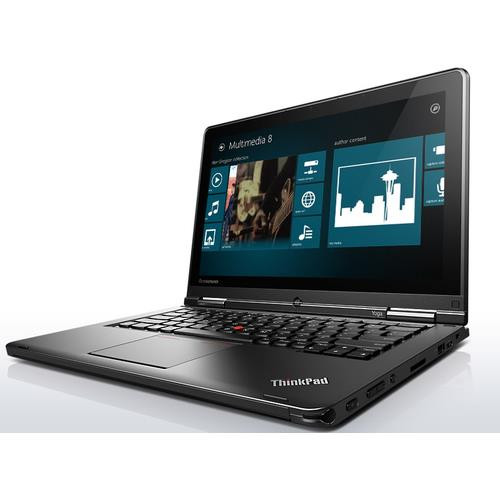 Lenovo ThinkPad Yoga Intel® Core™ i5 i5-4300U Ordinateur portable 31,8 cm (12.5") Écran tactile Full HD 4 Go DDR3L-SDRAM 500 Go HDD+SSD Wi-Fi 5 (802.11ac) Windows 8.1 Pro Noir, Graphite - 20CD00BXUS
