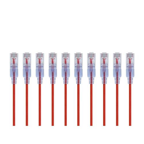 Monoprice  câble de réseau Rouge 0,6 m Cat6a U/UTP (UTP) - 29440