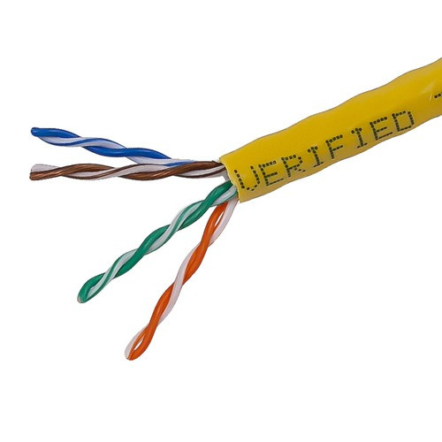 Monoprice Cat5, UTP, 304.8 m câble de réseau Jaune 304,8 m Cat5e U/UTP (UTP) - 882