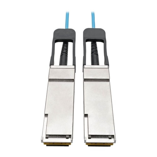 Tripp Lite  câble InfiniBand et à fibres optiques QSFP+ OFNP Couleur aqua - N28F-15M-AQ