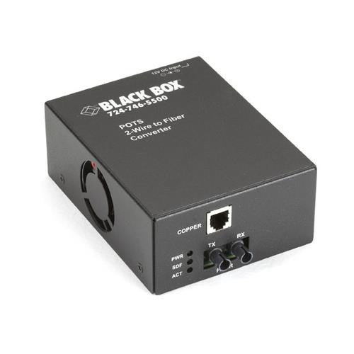 Black Box  convertisseur de support réseau 1300 nm Multimode Noir - TE161A-R2