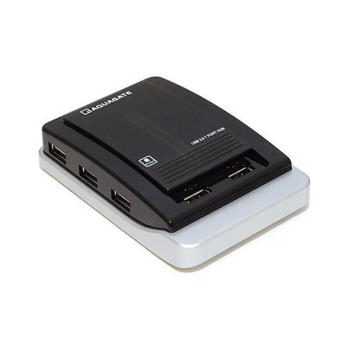 Monoprice  hub & concentrateur USB 2.0 480 Mbit/s Noir, Gris - 5328