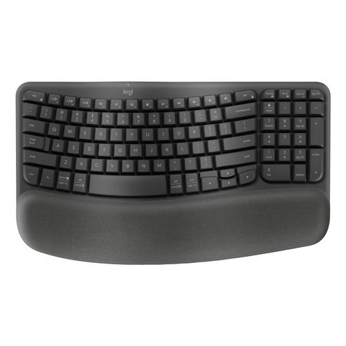 Logitech Wave Keys for Business clavier Bureau RF sans fil + Bluetooth QWERTY Anglais Graphite - 920-012058