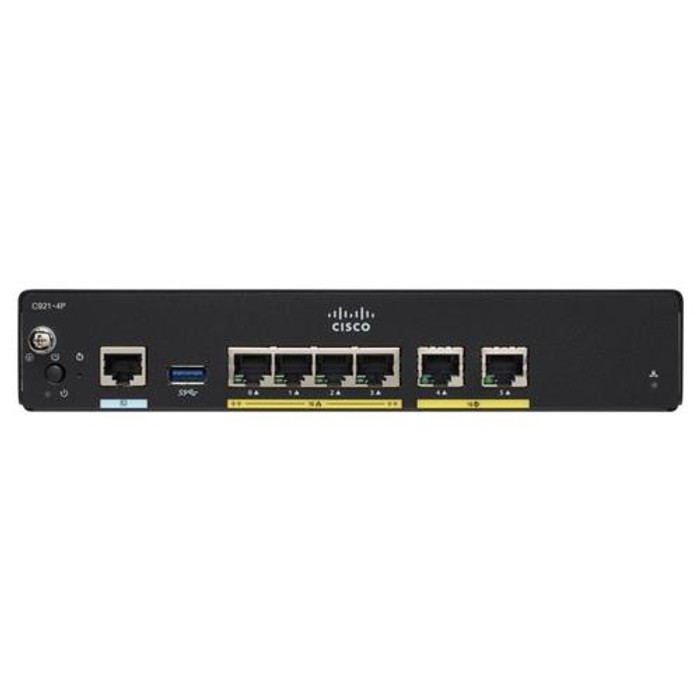 Cisco  Routeur connecté Gigabit Ethernet Noir - C927-4P