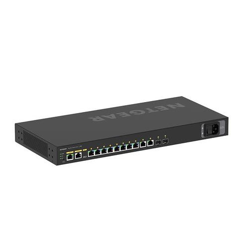 NETGEAR GSM4212PX Géré L2/L3 Gigabit Ethernet (10/100/1000) Connexion Ethernet, supportant l'alimentation via ce port (PoE) 1U Noir - GSM4212PX-100NAS