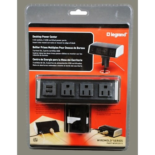 Legrand  protection surtension Noir 3 sortie(s) CA 1,8 m - WSR320-S