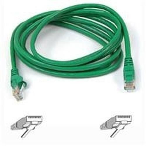 Belkin Cat 5E Patch Cable - 7ft - 1 x RJ-45, 1 x RJ-45 câble de réseau 2,13 m - A3L781-07-GRN