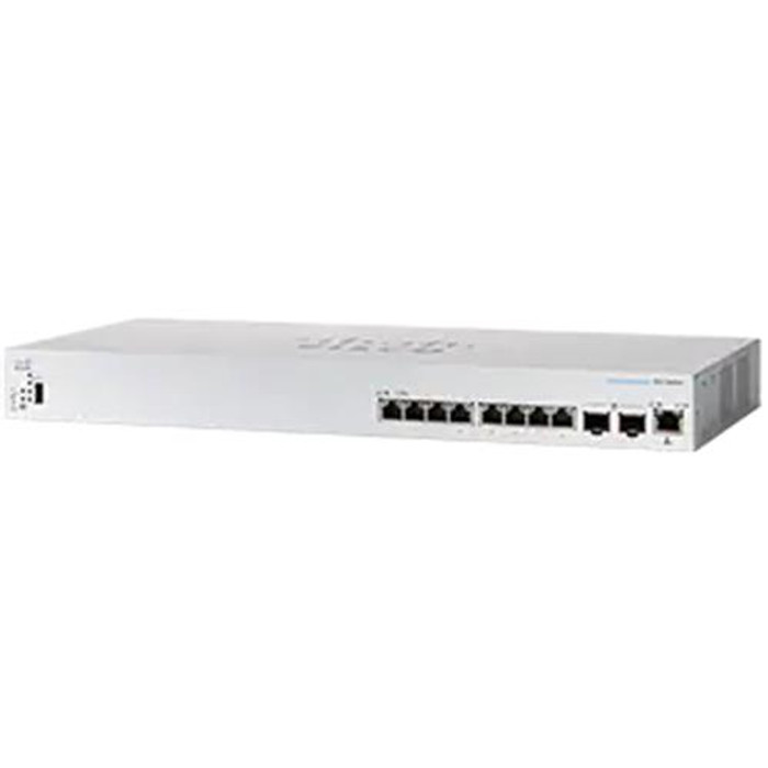 Cisco CBS350 Géré L3 10G Ethernet (100/1000/10000) 1U Noir, Gris - CBS350-8XT-NA