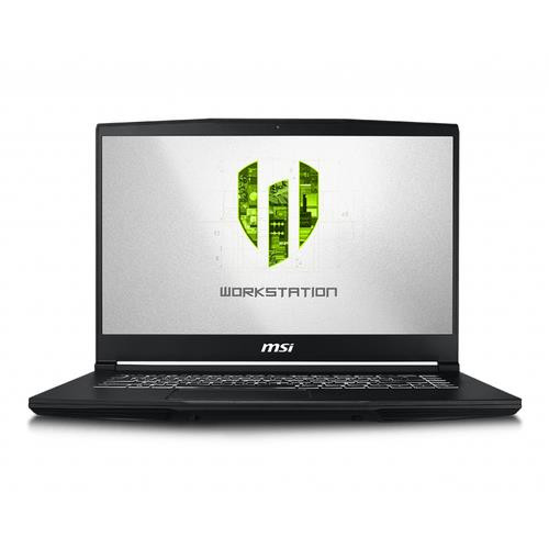 MSI Workstation  laptop Intel® Core™ i7 i7-9750H Station de travail mobile 39,6 cm (15.6") Full HD 8 Go DDR4-SDRAM 256 Go SSD NVIDIA® Quadro® P620 Wi-Fi 5 (802.11ac) Windows 10 Pro Noir - WP65 9TH-433CA
