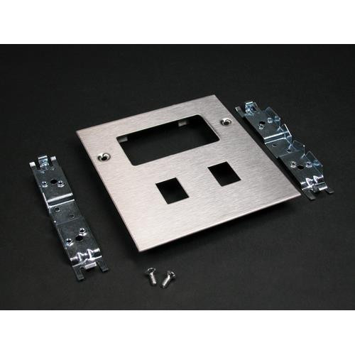 WIREMOLD  Plaque de commutation et obturateur Acier inoxydable - CS4046RRJ