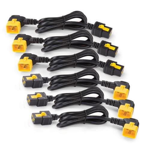 APC , Power Cord Kit (6 ea), Locking, C19 to C20 (90 Degree), 0.6m - AP8712R