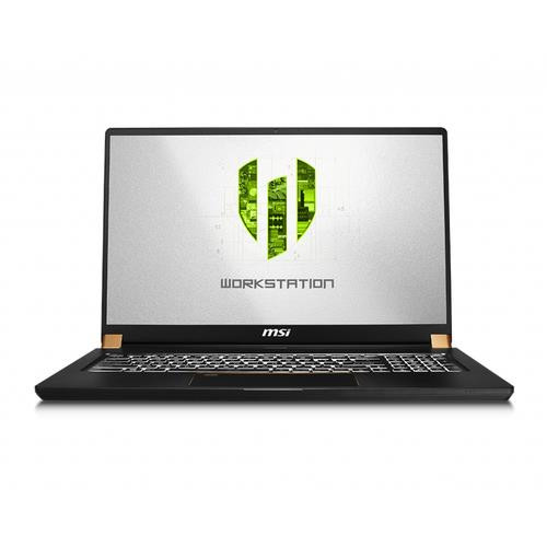 MSI Workstation  laptop Intel® Core™ i7 i7-9750H Station de travail mobile 43,9 cm (17.3") Full HD 32 Go DDR4-SDRAM 1 To SSD NVIDIA Quadro RTX 3000 Wi-Fi 5 (802.11ac) Windows 10 Pro Noir - WS75 9TK-656CA