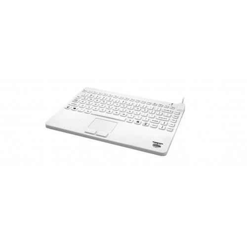 Man & Machine Slim Cool Plus clavier Bureau USB Blanc - SCLP+/BKL/W5
