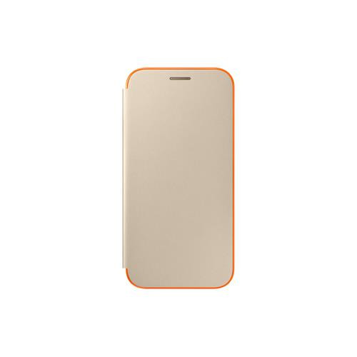 Samsung EF-FA520 coque de protection pour téléphones portables 13,2 cm (5.2") Folio porte carte Or, Orange - EF-FA520PFEGCA