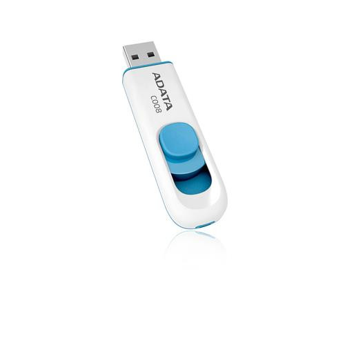 ADATA 32GB C008 lecteur USB flash 32 Go USB Type-A 2.0 Bleu, Blanc - AC008-32G-RWE