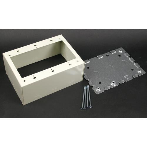 WIREMOLD  Plaque de commutation et obturateur Acier inoxydable, Blanc - VC5744S-3