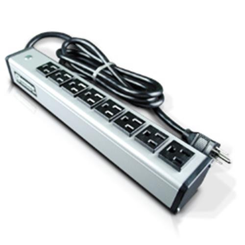 WIREMOLD  multiprise 4,5 m 8 sortie(s) CA Intérieure Aluminium, Noir - UL205BD