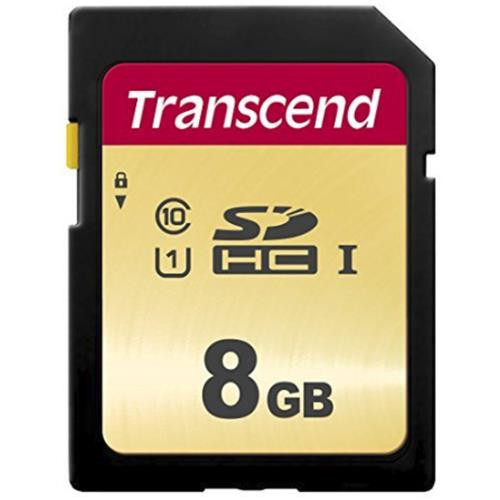 Transcend 8GB, UHS-I, SD 8 Go SDHC MLC Classe 10 - TS8GSDC500S