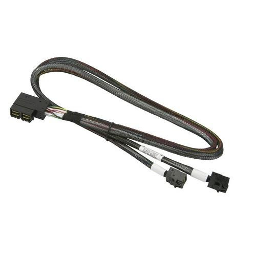 Supermicro  câble Serial Attached SCSI (SAS) 0,65 m Noir - CBL-SAST-0670