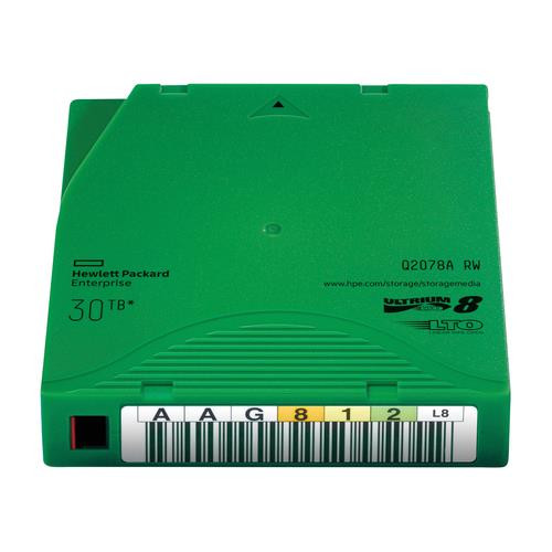 HPE LTO-8 Ultrium 30TB RW Custom Labeled Library Pack 20 Data Cartridges without Cases - Q2078AC