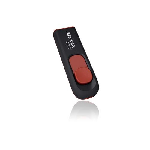 ADATA 32GB C008 lecteur USB flash 32 Go USB Type-A 2.0 Noir, Rouge - AC008-32G-RKD