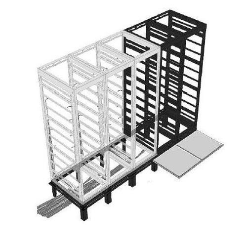 Middle Atlantic Products Raised Floor Support Angles 3 Bay for MRK 42" - ANGLE-3-42
