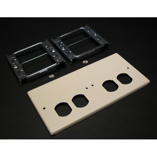 WIREMOLD  Plaque de commutation et obturateur Ivoire - CV4047-2BBXX