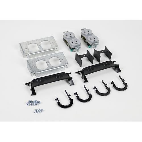 WIREMOLD  kit de support Noir, Acier inoxydable - WPACR-3G