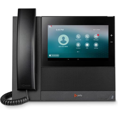 POLY Téléphone multimédia professionnel CCX 600 avec Open SIP et compatible PoE GSA/TAA - 848Z6AA