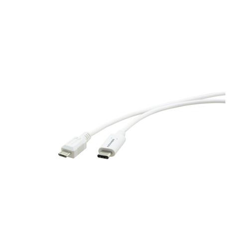 Kramer Electronics  câble USB USB 2.0 0,9 m USB C Micro-USB B Blanc - C-USB/CMICROB-3