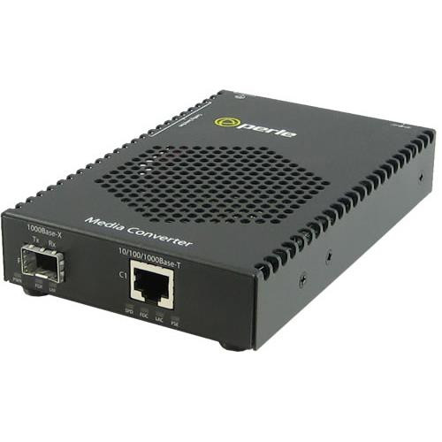 Perle S-1110PP-SFP-XT convertisseur de support réseau 1000 Mbit/s Multimode, Monomode Noir - 05090660
