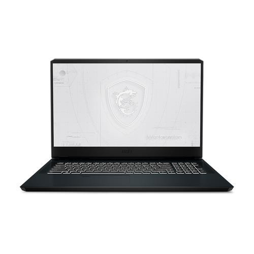 MSI Workstation  laptop Intel® Core™ i9 i9-11980HK Station de travail mobile 43,9 cm (17.3") Full HD 64 Go DDR4-SDRAM 1 To SSD NVIDIA RTX A5000 Wi-Fi 6 (802.11ax) Windows 10 Pro Titane, Bleu - WE76 11UM-458