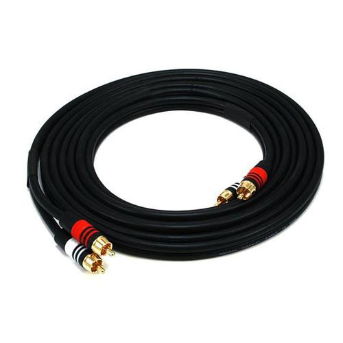 Monoprice  câble audio 3,65 m 2 x RCA Noir - 2865