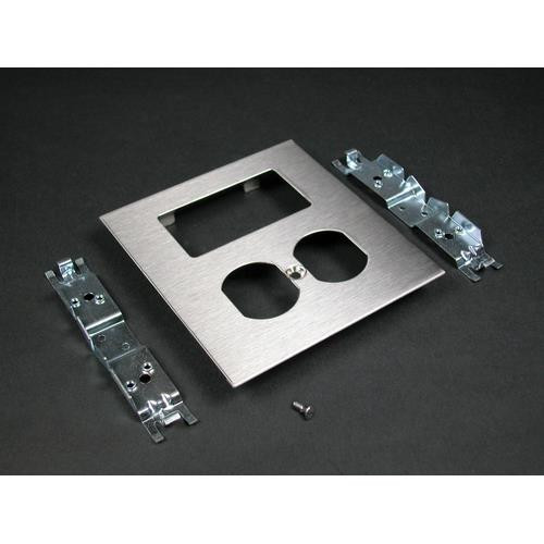 WIREMOLD  Plaque de commutation et obturateur Acier inoxydable - CS4048BF